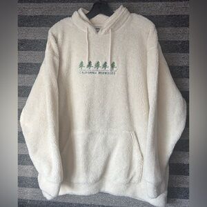 Vintage 90’s California Redwoods Cream Sherpa Pullover Fleece Men’s XXL EUC